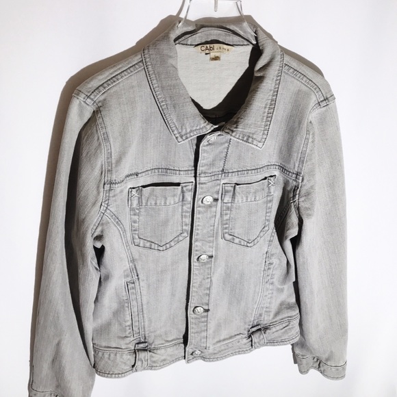 CAbi Jackets & Blazers - Light Grey Cabi Jeans Jacket Vintage Style  Large